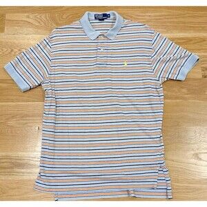 Polo Ralph Lauren Shirt Mens M Short Sleeve Lightweight Adult Pony Stripes